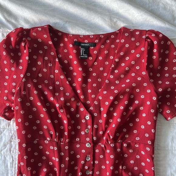 Flowey Red dress - Picture 3 of 6